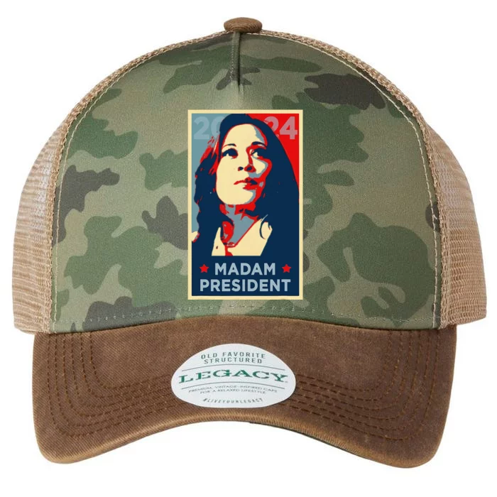 Madam President Kamala Harris 2024 Change Breaking Barriers Legacy Tie Dye Trucker Hat