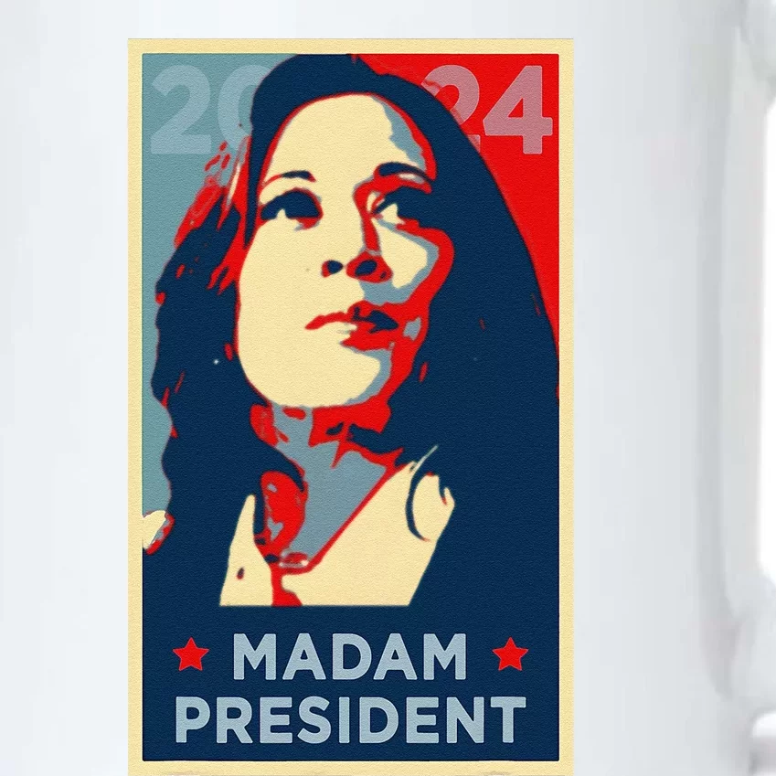 Madam President Kamala Harris 2024 Change Breaking Barriers Black Color Changing Mug