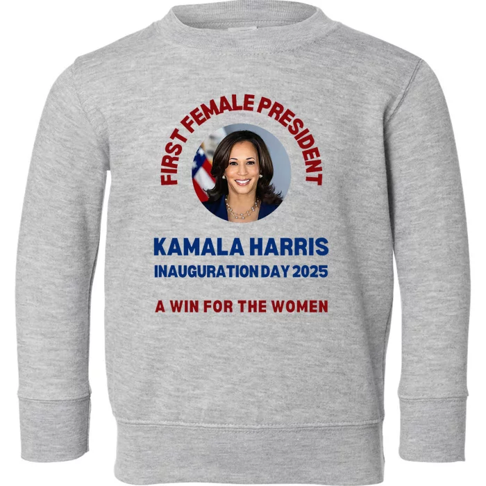 Madam President Kamala Harris 2024 Inauguration Day Souvenir Toddler Sweatshirt