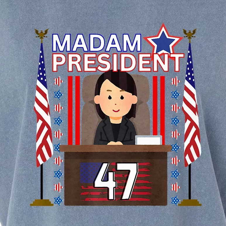 Madam President Kamala Harris 47th President Potus Premium Garment-Dyed Women's Muscle Tee