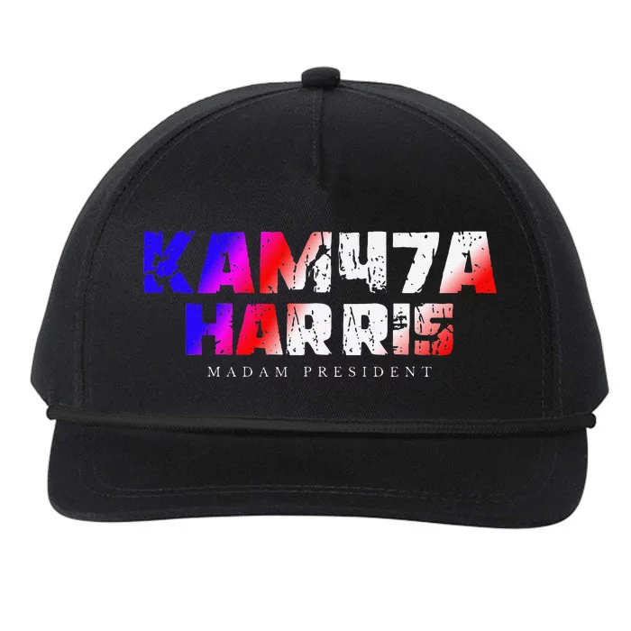 Madam President Kamala Harris Kam47a Snapback Five-Panel Rope Hat