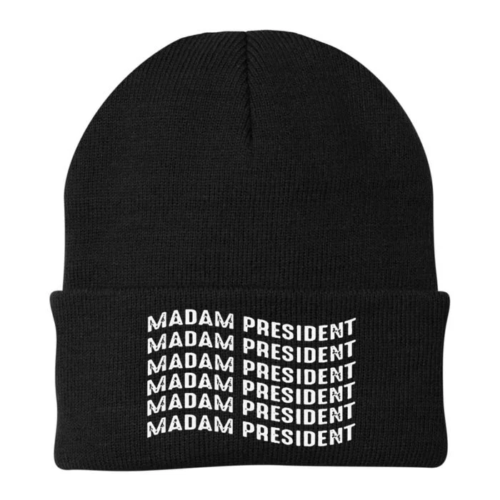 Madam President Kamala 2024 Knit Cap Winter Beanie