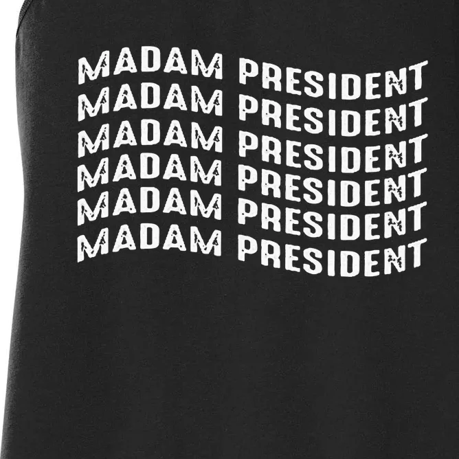 Madam President Kamala 2024 Women's Racerback Tank