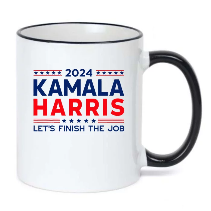 Madam President Kamala Harris LetS Finish The Job 2024 Black Color Changing Mug