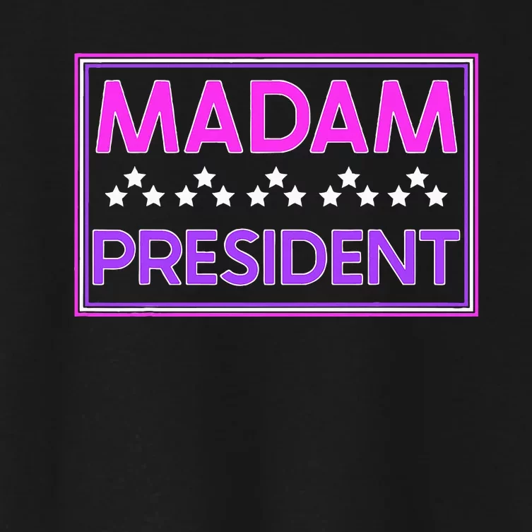 Madam President Kamala Harris 2024 Women's Crop Top Tee