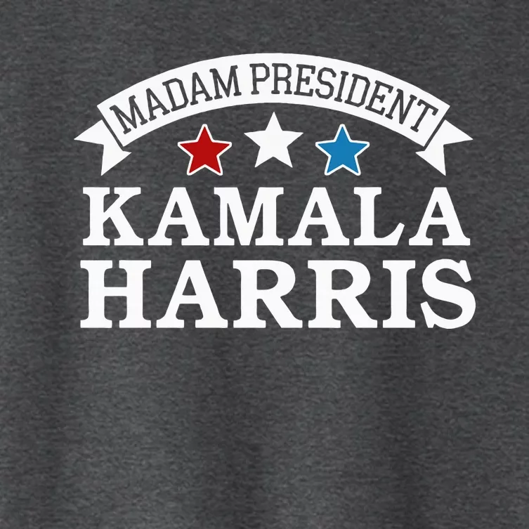 Madam President Kamala Harris Women's Crop Top Tee