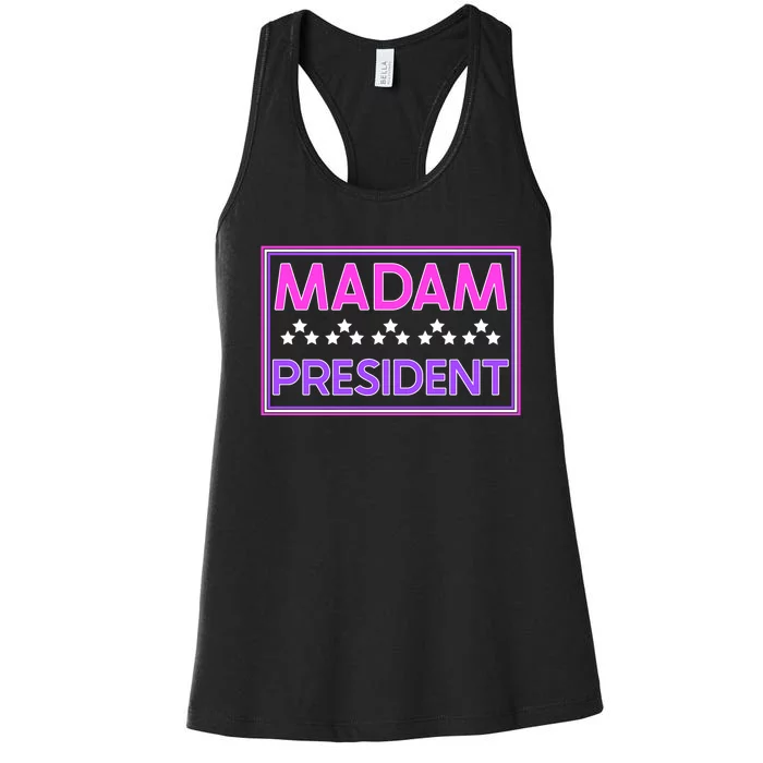 Madam President Kamala Harris 2024 For Women Women's Racerback Tank