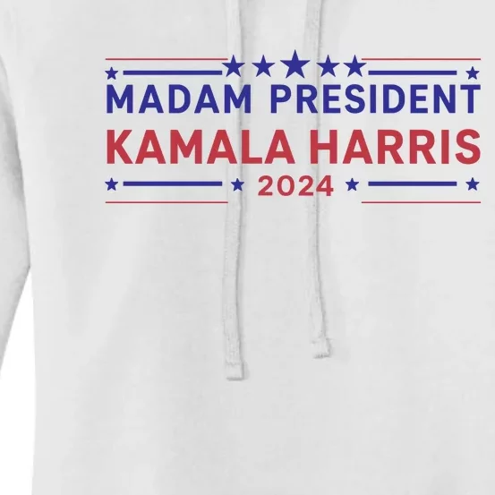 Madam President Kamala Harris 2024 Women's Pullover Hoodie