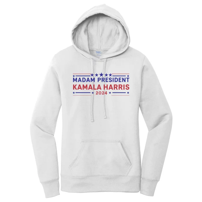 Madam President Kamala Harris 2024 Women's Pullover Hoodie