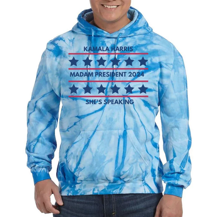 Madam President Kamala Harris 2024 Tie Dye Hoodie