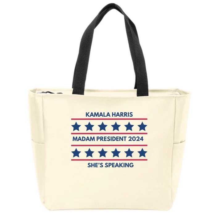 Madam President Kamala Harris 2024 Zip Tote Bag