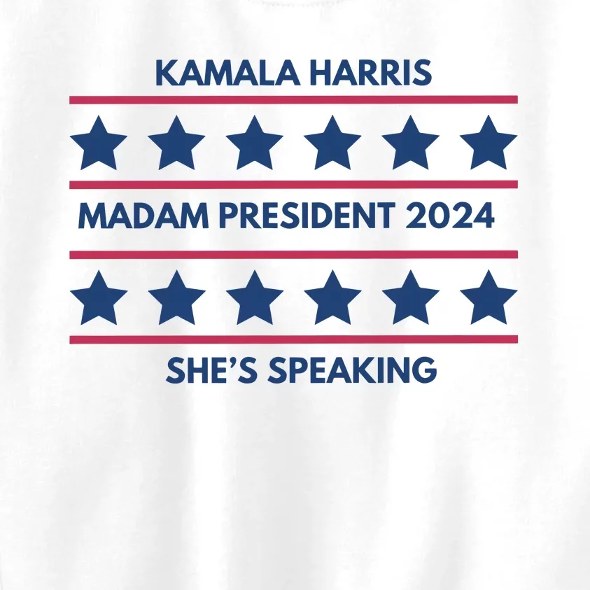 Madam President Kamala Harris 2024 Kids Sweatshirt