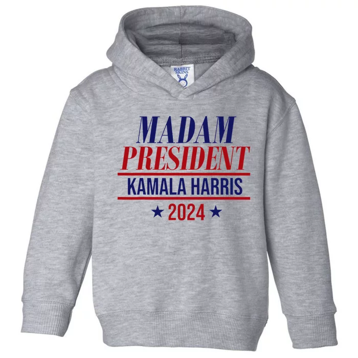 Madam President Kamala Harris 2024 Election Campaign Toddler Hoodie