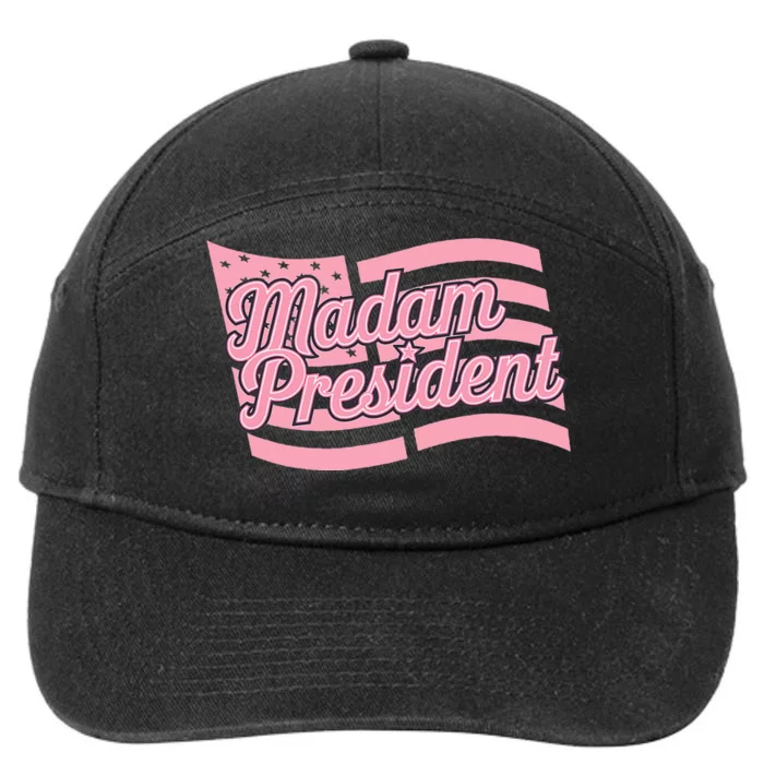 Madam President Kamala Harris 2024 Political 7-Panel Snapback Hat