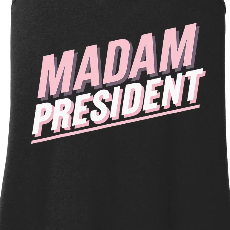 Madam President Kamala Harris 2024 Political Ladies Essential Tank