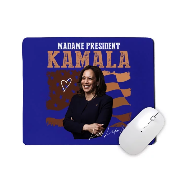 Madame President Kamala Illustration Mousepad