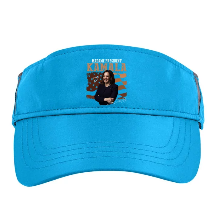 Madame President Kamala Illustration Adult Drive Performance Visor