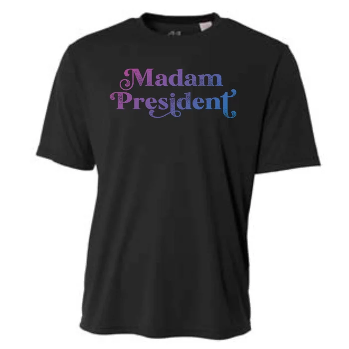 Madam President Kamala Harris Madam President Gift Cooling Performance Crew T-Shirt