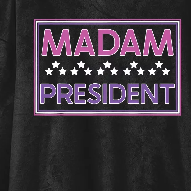 Madam President Kamala Harris 2024 Hooded Wearable Blanket