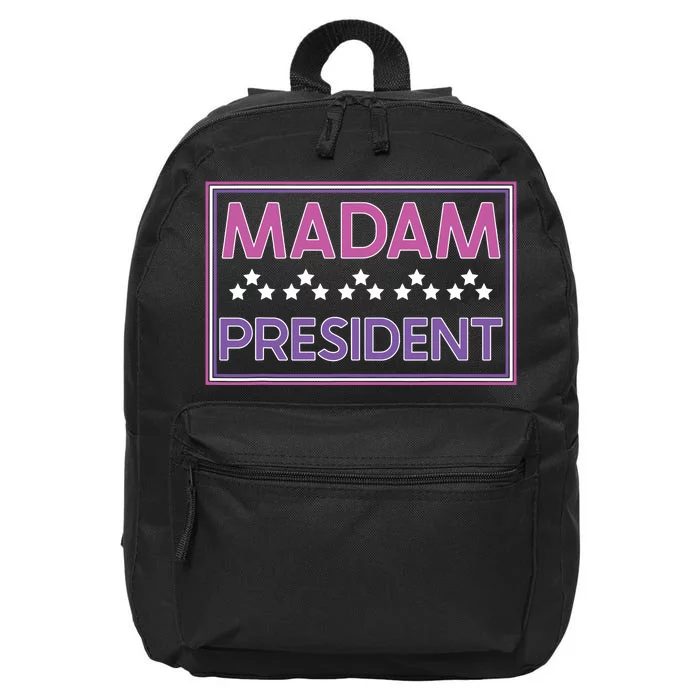 Madam President Kamala Harris 2024 16 in Basic Backpack