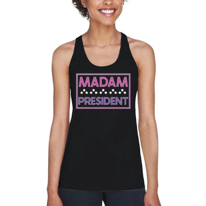 Madam President Kamala Harris 2024 Women's Racerback Tank