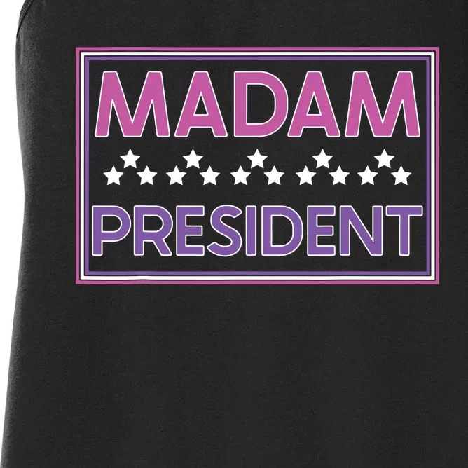 Madam President Kamala Harris 2024 Women's Racerback Tank