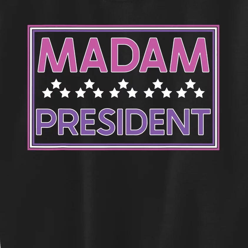 Madam President Kamala Harris 2024 Kids Sweatshirt