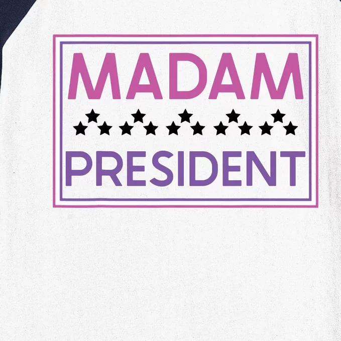 Madam President Kamala Harris 2024 Baseball Sleeve Shirt