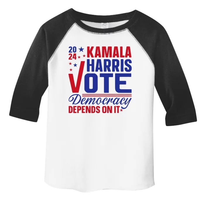 Madam President Kamala Harris 2024 Toddler Fine Jersey T-Shirt