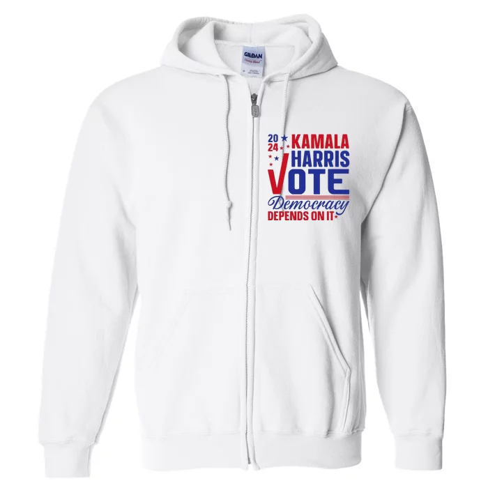 Madam President Kamala Harris 2024 Full Zip Hoodie