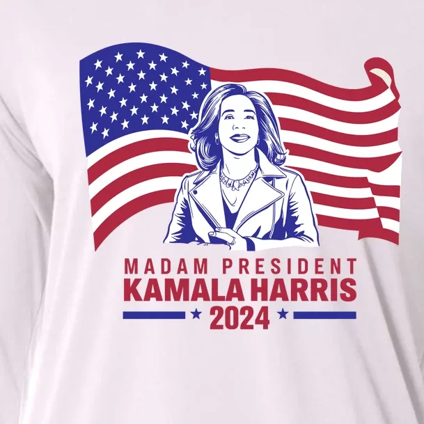 Madam President Kamala Harris 2024 Cooling Performance Long Sleeve Crew