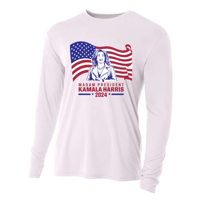 Madam President Kamala Harris 2024 Cooling Performance Long Sleeve Crew