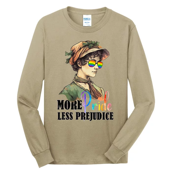 More Pride Less Prejudice Lgbt Gay Proud Ally Pride Month Tall Long Sleeve T-Shirt