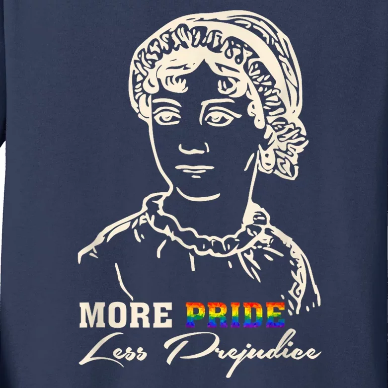 More Pride Less Prejudice Lgbt Gay Proud Ally Pride Month Kids Long Sleeve Shirt