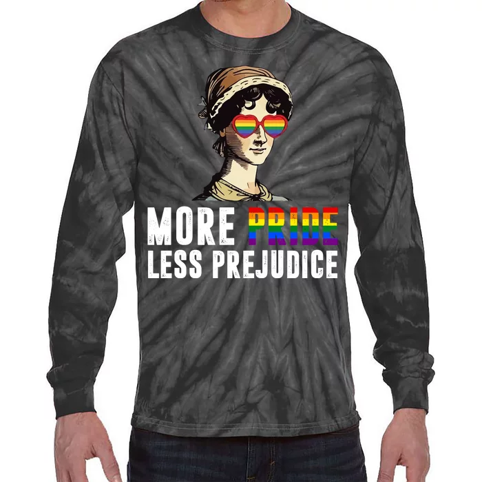 More Pride Less Prejudice LGBTQ Tie-Dye Long Sleeve Shirt