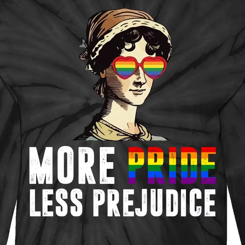 More Pride Less Prejudice LGBTQ Tie-Dye Long Sleeve Shirt