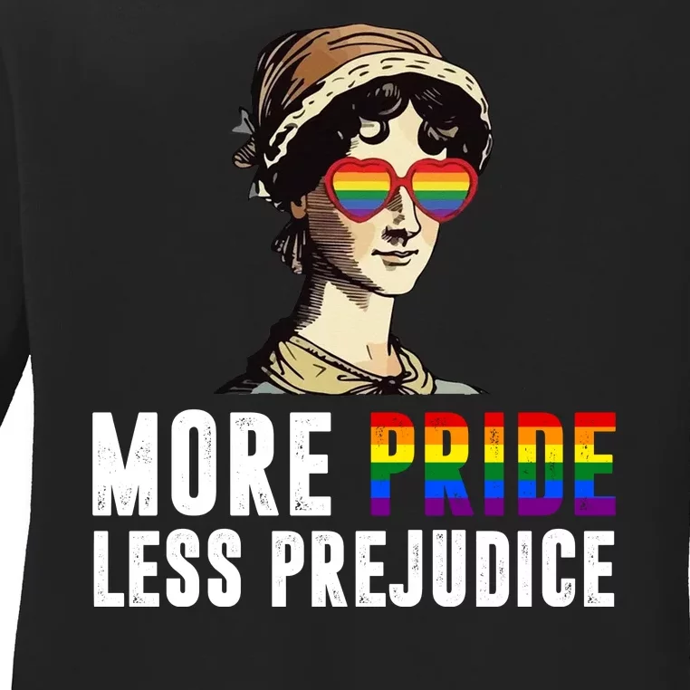 More Pride Less Prejudice LGBTQ Ladies Long Sleeve Shirt