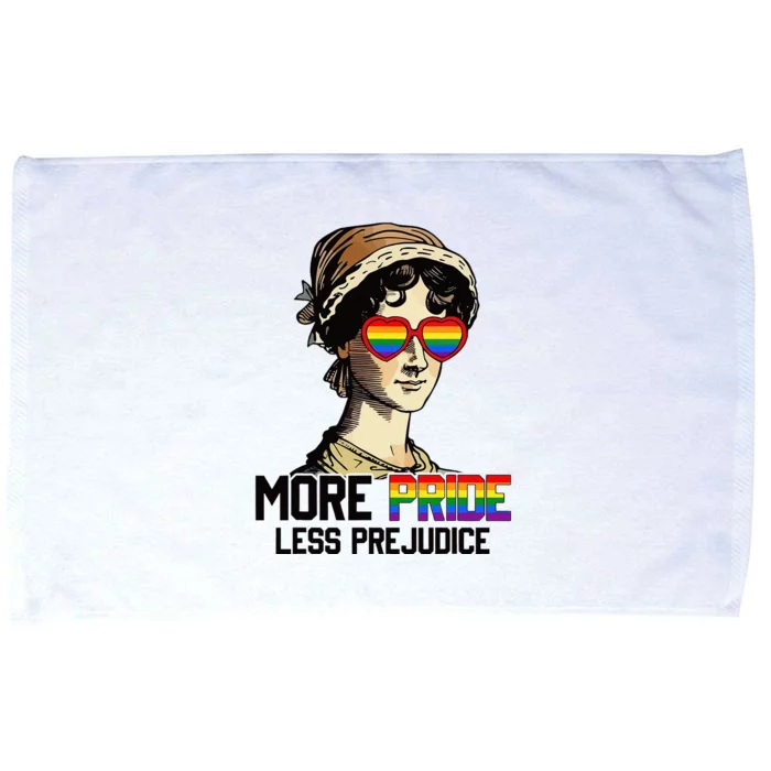 More Pride Less Prejudice Lgbt Gay Proud Ally Pride Month Microfiber Hand Towel