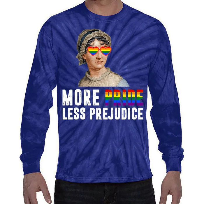 More Pride Less Prejudice Pride Month Tie-Dye Long Sleeve Shirt