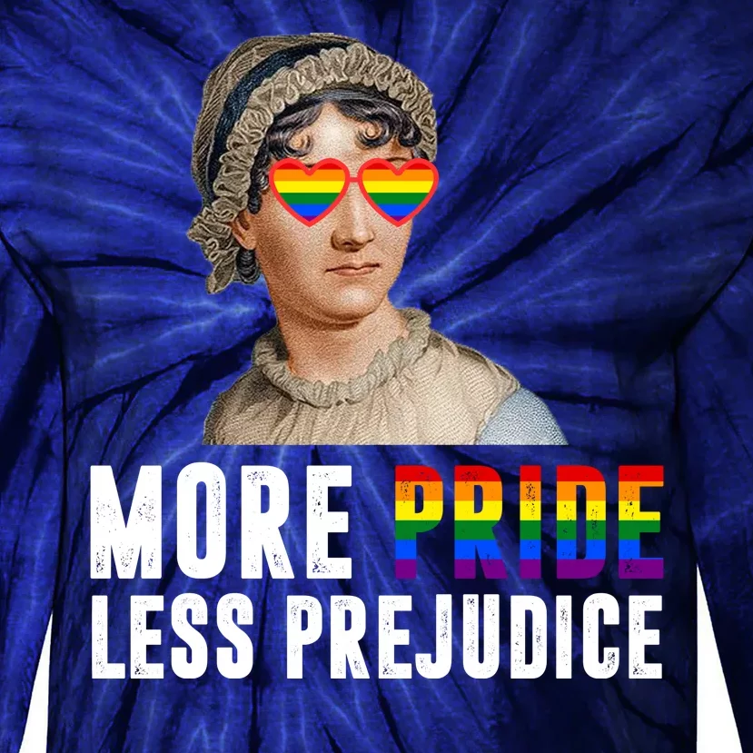 More Pride Less Prejudice Pride Month Tie-Dye Long Sleeve Shirt