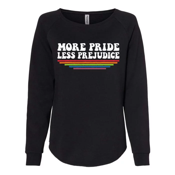 MORE PRIDE LESS PREJUDICE Jane Austen LGBT Fun Gay Lit Meme Womens California Wash Sweatshirt