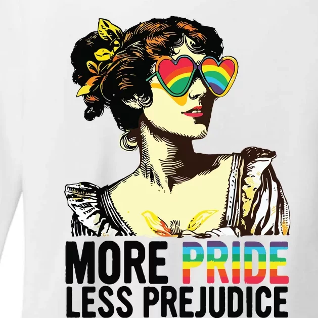 More Pride Less Prejudice Lgbt Pride Month More Pride Womens CVC Long Sleeve Shirt