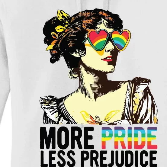 More Pride Less Prejudice Lgbt Pride Month More Pride Women's Pullover Hoodie