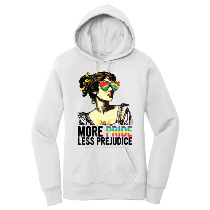 More Pride Less Prejudice Lgbt Pride Month More Pride Women's Pullover Hoodie