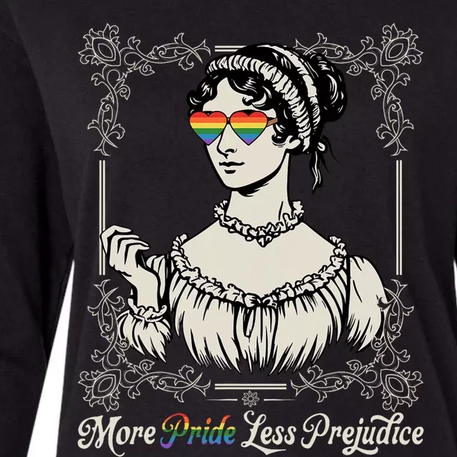 More Pride Less Prejudice Lgbt Rights Womens Cotton Relaxed Long Sleeve T-Shirt