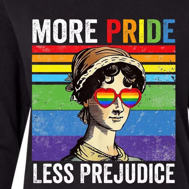 More Pride Less Prejudice Pride Month Funny Womens Cotton Relaxed Long Sleeve T-Shirt