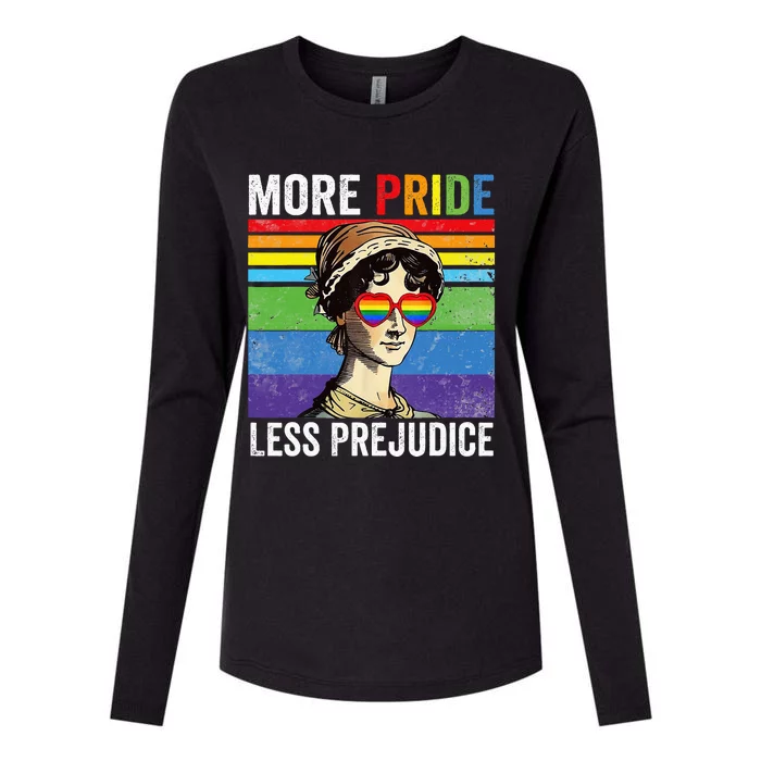 More Pride Less Prejudice Pride Month Funny Womens Cotton Relaxed Long Sleeve T-Shirt