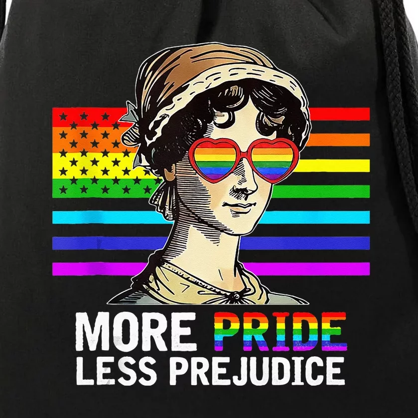 More Pride Less Prejudice Lgbt Gay Proud Ally Pride Month Drawstring Bag