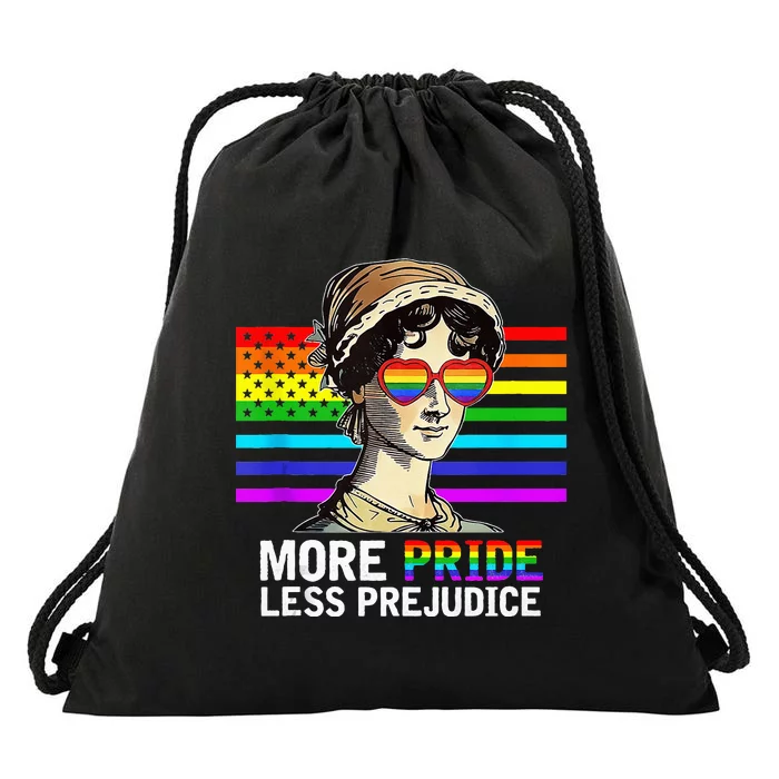 More Pride Less Prejudice Lgbt Gay Proud Ally Pride Month Drawstring Bag