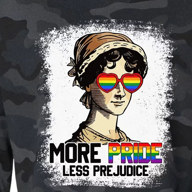 More Pride Less Prejudice Lgbt Gay Proud Ally Pride Month Cropped Pullover Crew